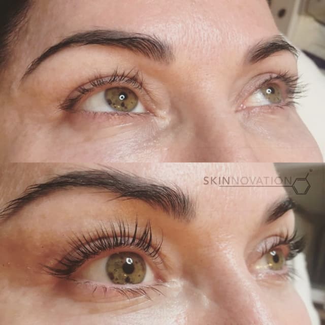 Lashes Before and After